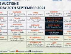 Online Auctions – Thursday Calendar 30/09/2021