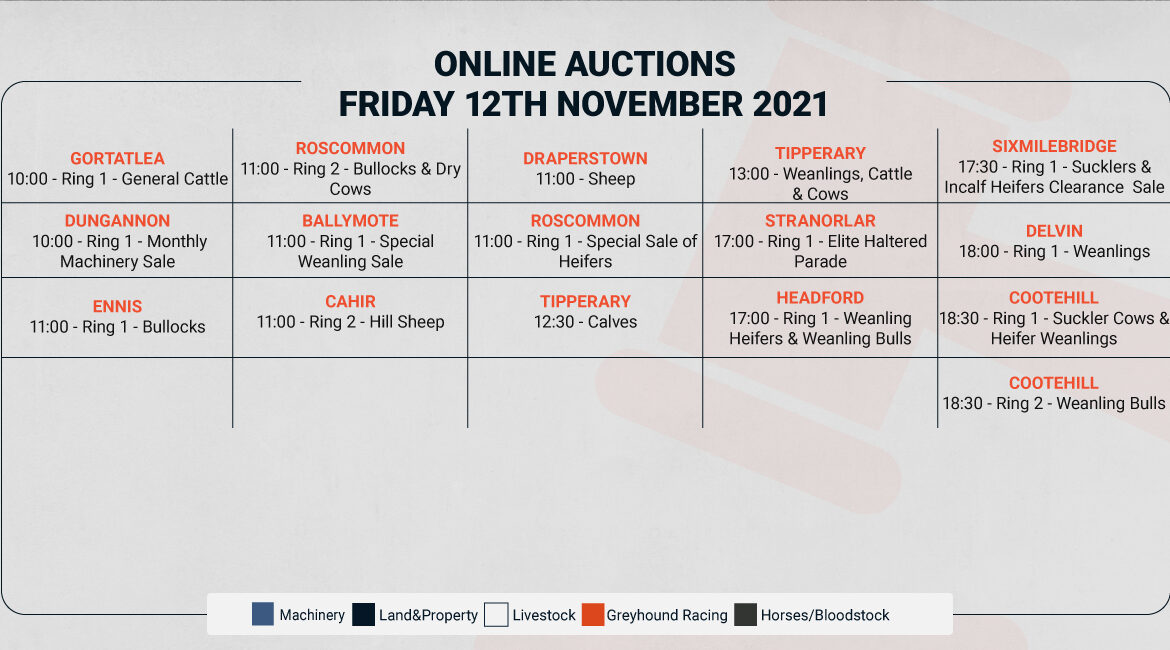 Online Auctions Friday s Calendar 12/11/2021 LSL Auctions News