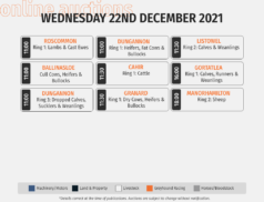 Online Auctions – Wednesday’s Calendar 22/12/2021