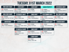 Online Auctions – Tuesday’s Calendar 01/03/2022