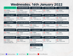 Online Auctions – Wednesday’s Calendar 16/02/2022