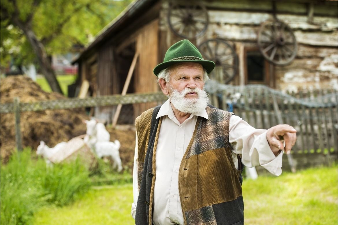 Elderly farmer