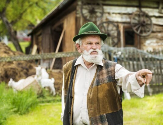 Elderly farmer