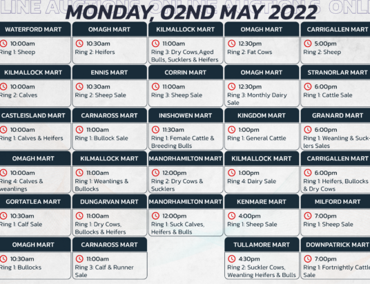 Online Auctions – Monday’s Calendar 02/05/2022