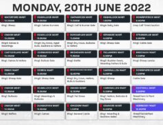 Online Auctions – Monday’s Calendar 20/06/2022