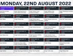 Online Auctions – Monday’s Calendar 22/08/2022