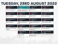 Online Auctions – Tuesday’s Calendar 23/08/2022