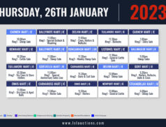 Online Auctions – Thursday’s Calendar 26/01/2023